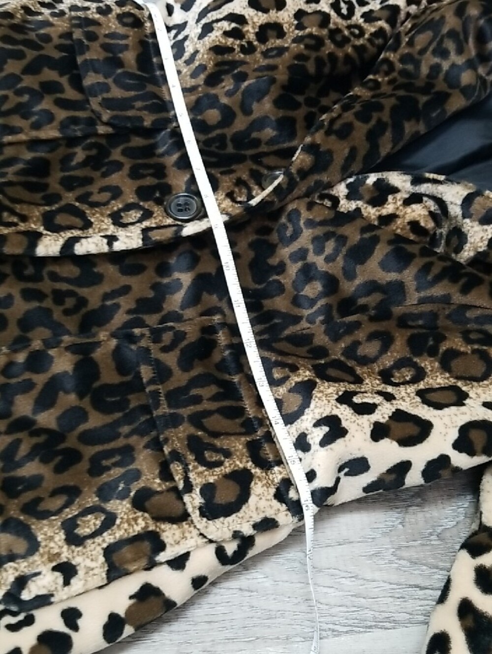 Leopard Print Women's Blazer Jacket - Picture 6 of 7
